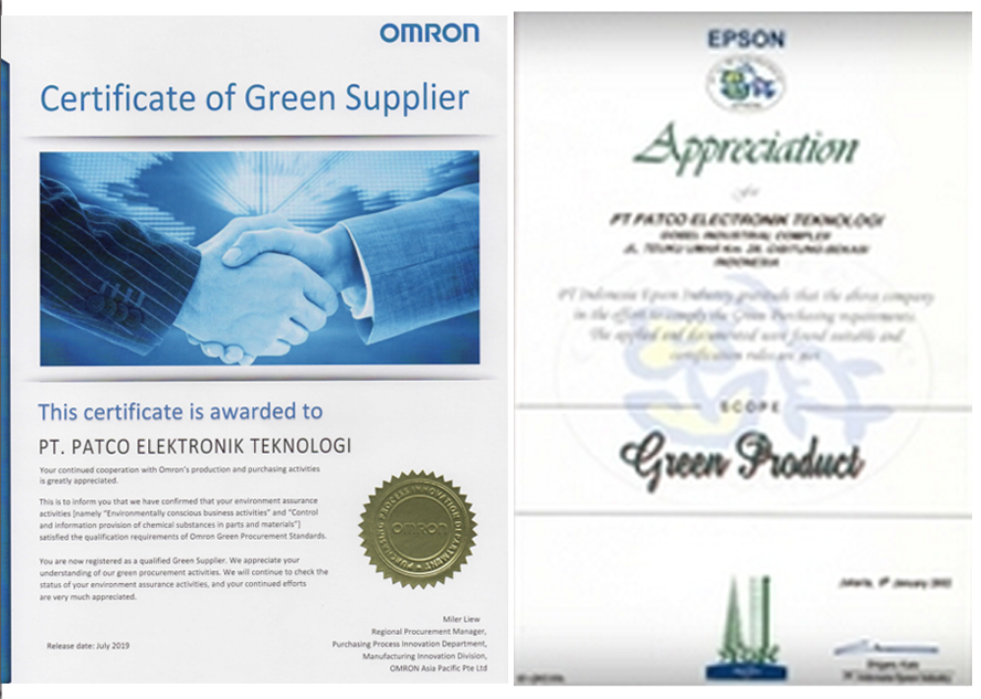 Green Supplier(OMRON) & Green Product(EPSON)