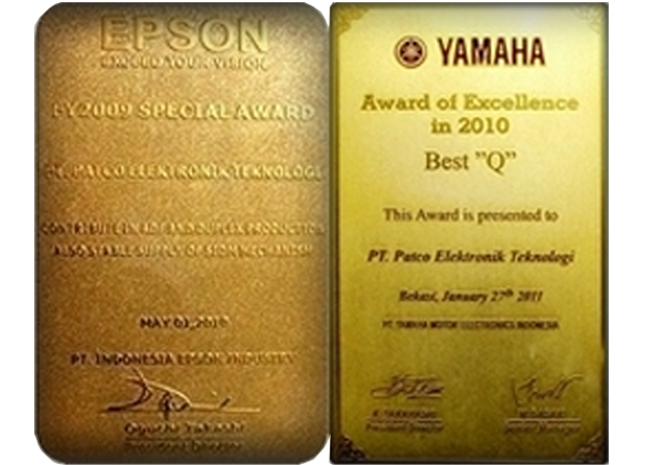 Special Award(Epson) & Award of Excellence(Yamaha)